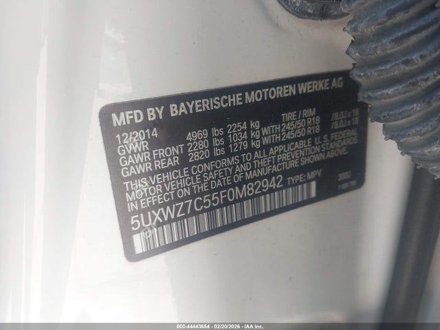 5UXWZ7C55F0M82942 BMW X3 Sdrive28i