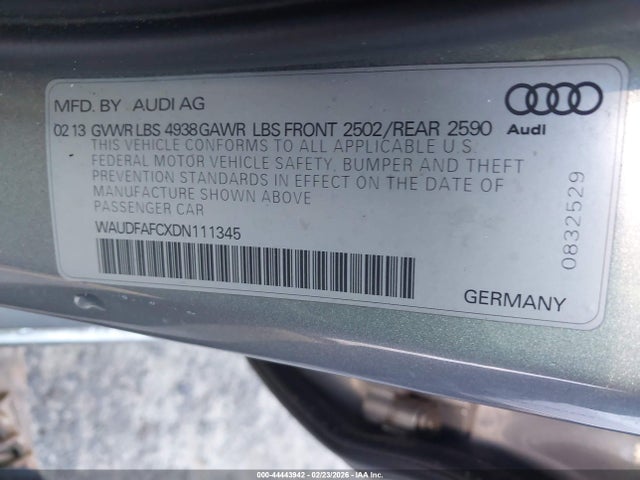 2013 AUDI A6 WAUDFAFCXDN111345 Photo 8