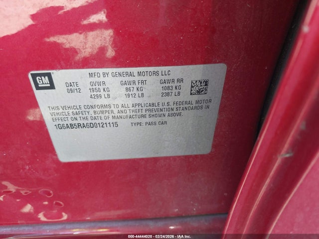 2013 CADILLAC ATS 1G6AB5RA6D0121115 Photo 8