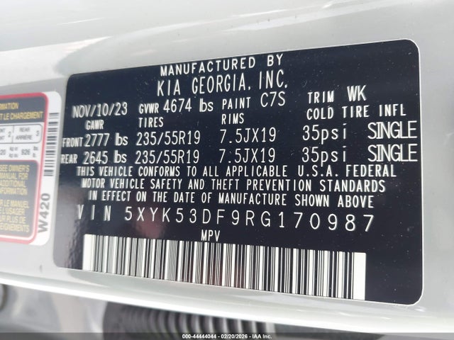 5XYK53DF9RG170987 KIA Sportage Sx-prestige