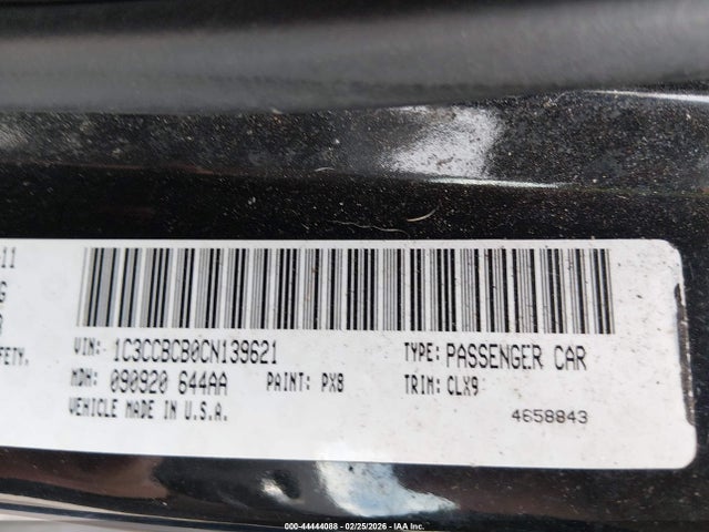 Aukcja sprzedaży 2012 Chrysler 200 Limited, vin: 1C3CCBCB0CN139621, numer aukcji: 44444088