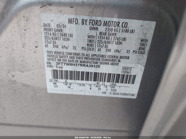 Ford Maverick Xlt 2024 3FTTW8H37RRA39335 Image 9