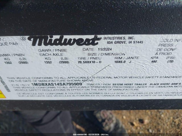 Midwest Other 2026 1MDBXAS14SA795909 Image 10