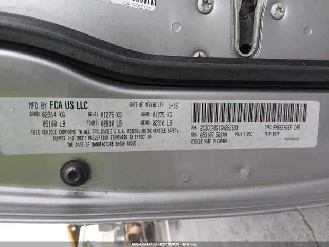 Aukcja sprzedaży 2016 Chrysler 300, vin: 2C3CCABG1GH282633, numer aukcji: 44444393