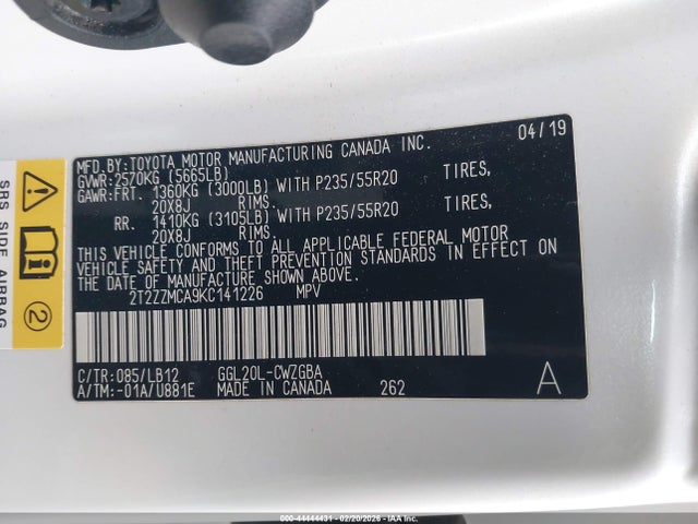 Lexus RX 350 2019 2T2ZZMCA9KC141226 Image 9