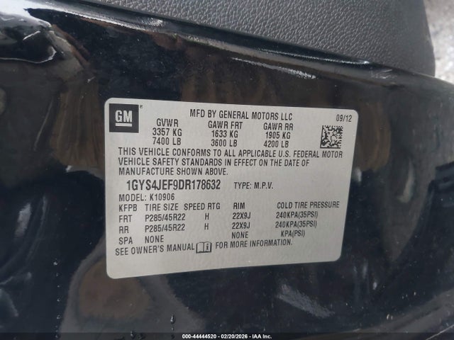 2013 CADILLAC ESCALADE ESV 1GYS4HEF2DR160823 Photo 8