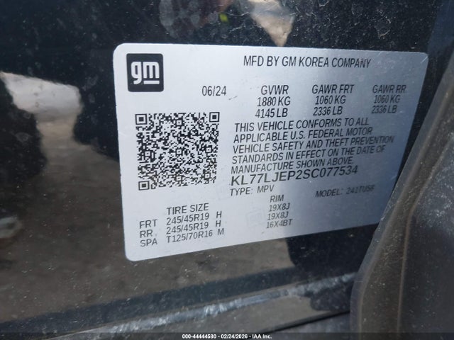 Chevrolet Trax Fwd 2rs 2025 KL77LJEP2SC077534 Image 9