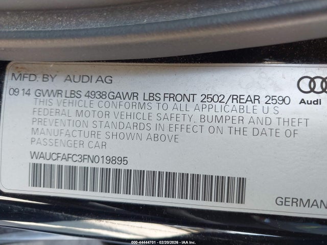 2015 AUDI A6 WAUCFAFC3FN019895 Photo 8