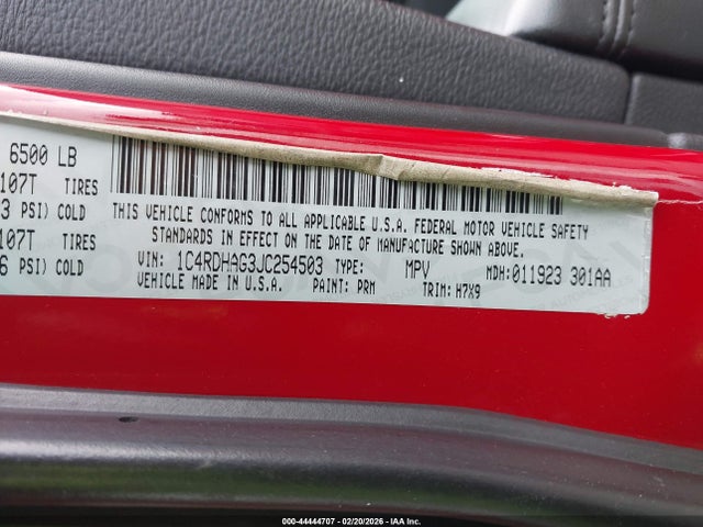 Dodge Durango Sxt Rwd 2018 1C4RDHAG3JC254503 Image 9