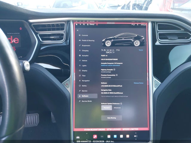 Tesla Model S 60d/70d/75d/85d/90d 2016 5YJSA1E23GF139265 Image 19
