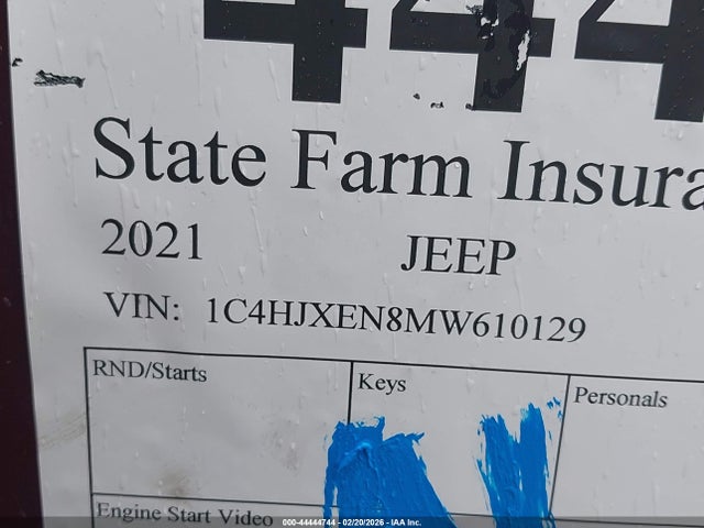 2021 JEEP WRANGLER UNLIMITED 1C4HJXEN8MW610129 Photo 8