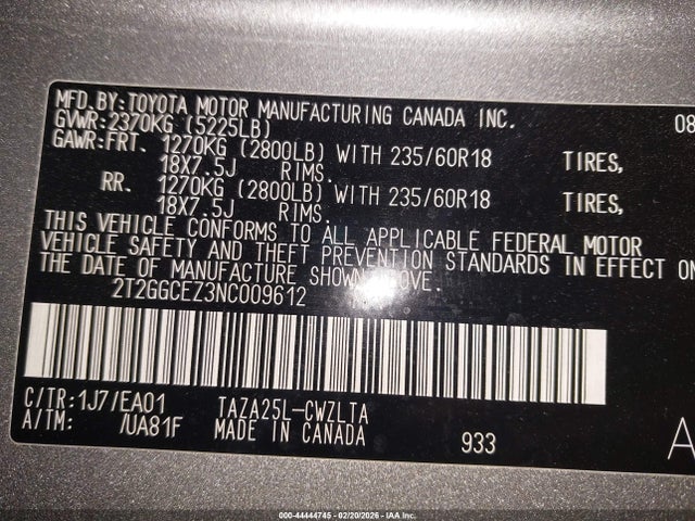 2022 LEXUS NX 350 2T2GGCEZ3NC009612 Photo 8