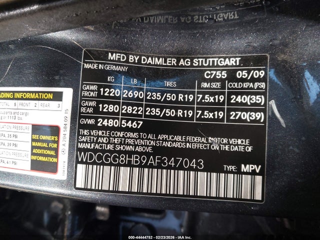 Продажа на аукционе авто 2010 Mercedes-benz Glk 350 4matic, vin: WDCGG8HB9AF347043, номер лота: 44444752