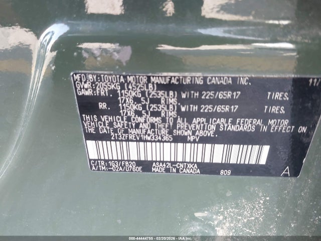 Toyota RAV4 LE 2017 2T3ZFREV1HW334365 Image 9