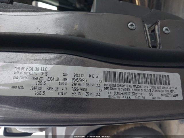 1C4NJPBA3GD715780 Jeep Patriot Sport