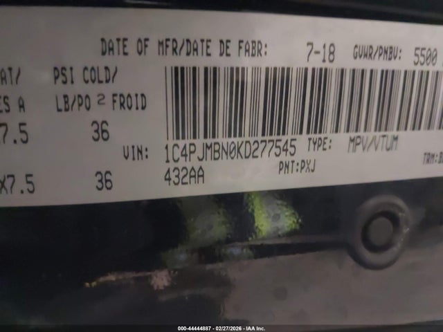 2019 JEEP CHEROKEE 1C4PJMBN0KD277545 Photo 8