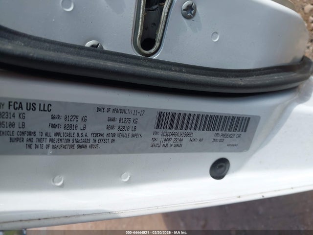 Продажа на аукционе авто 2018 Chrysler 300 Touring, vin: 2C3CCAAG4JH190831, номер лота: 44444921