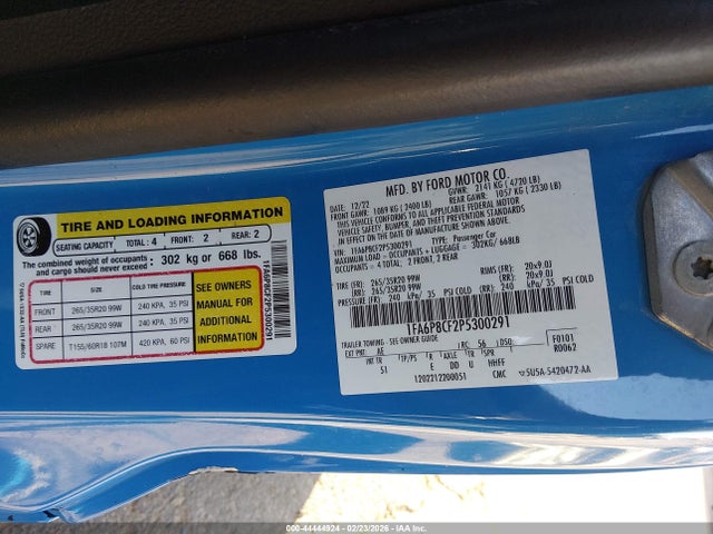 2023 FORD MUSTANG 1FA6P8CF2P5300291 Photo 8