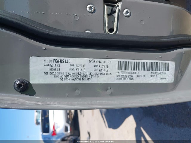 2018 Chrysler 300 Touring L მანქანა იყიდება აუქციონზე, vin: 2C3CCAAG8JH203810, აუქციონის ნომერი: 44444975