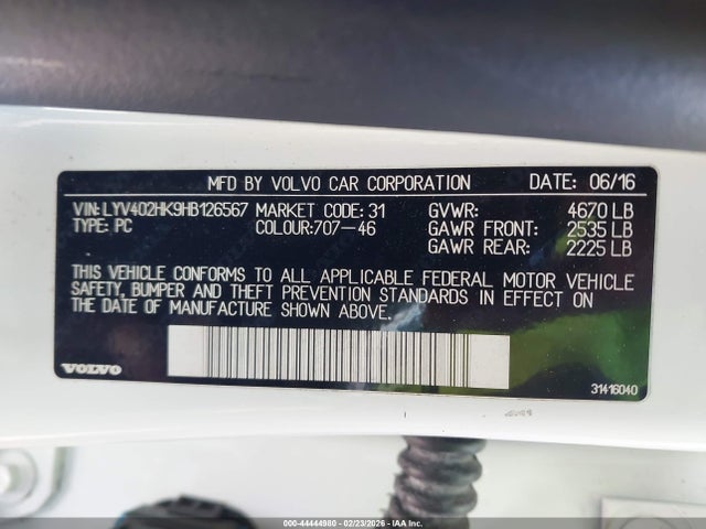 2017 VOLVO S60 INSCRIPTION LYV402HK9HB126567 Photo 8