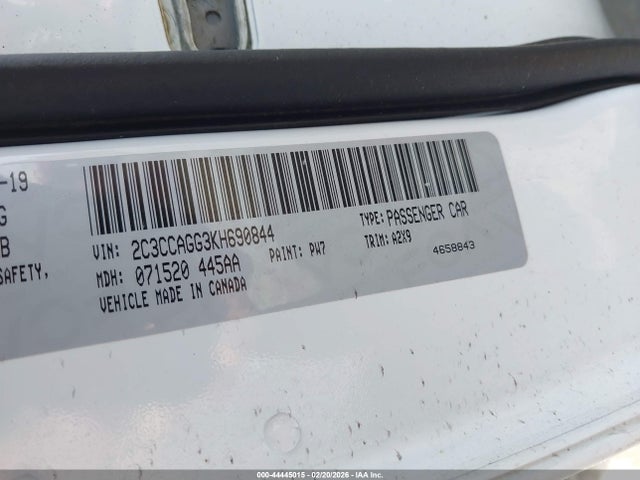 Aukcja sprzedaży 2019 Chrysler 300, vin: 2C3CCAGG3KH690844, numer aukcji: 44445015