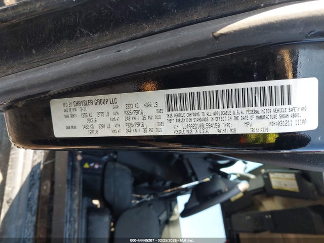 Продажа на аукционе авто 2011 Jeep Wrangler Sport, vin: 1J4AA2D10BL594150, номер лота: 44445207