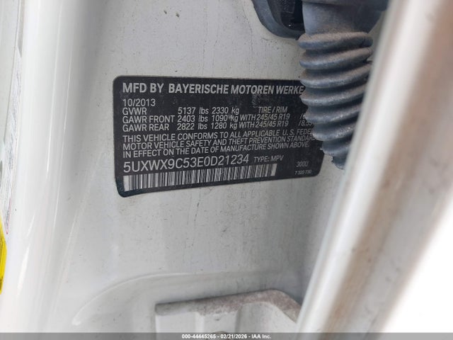 5UXWX9C53E0D21234 BMW X3 Xdrive28i