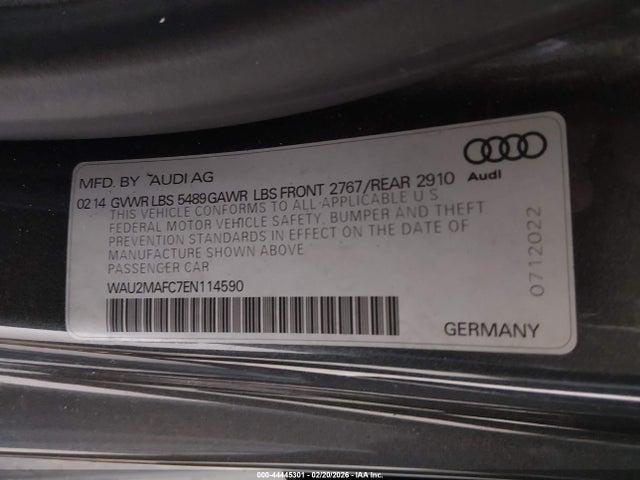 2014 AUDI A7 WAU2MAFC7EN114590 Photo 8