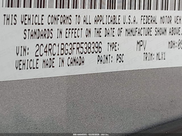 2015 CHRYSLER TOWN & COUNTRY 2C4RC1BG3FR538396 Photo 8