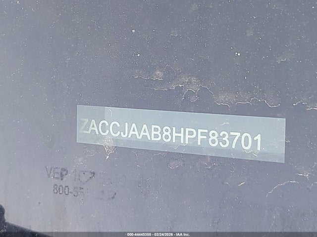 Продаж на аукціоні авто 2017 Jeep Renegade Sport Fwd, vin: ZACCJAAB8HPF83701, номер лоту: 44445355