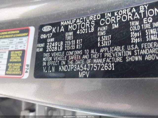 KIA SOUL + 2018 KNDJP3A54J7572631 Image 9