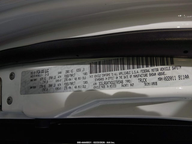 3C6JR6ATXGG270548 RAM 1500 Express