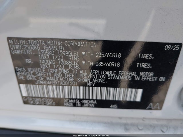 Toyota Bz Xle 2026 JTMBDAFBXTA001201 Image 9