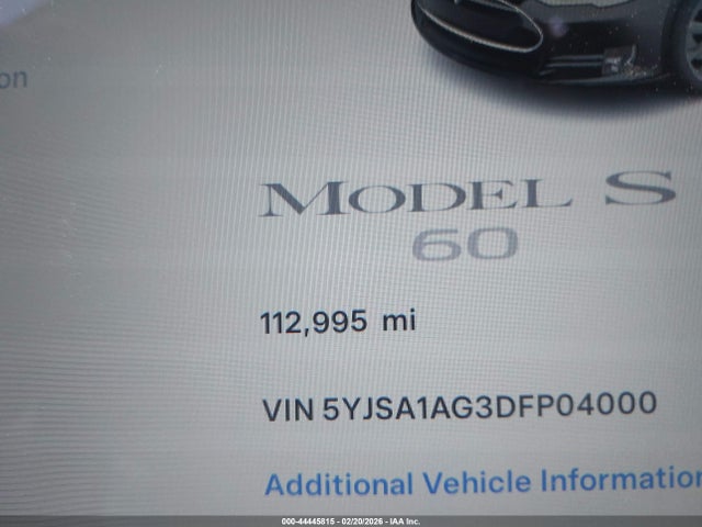 2013 TESLA MODEL S 5YJSA1AG3DFP04000 Photo 6