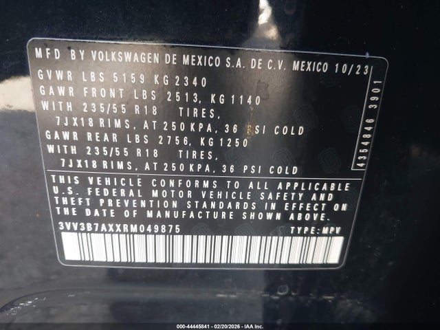 Volkswagen Tiguan 2024 3VV3B7AXXRM049875 Image 9