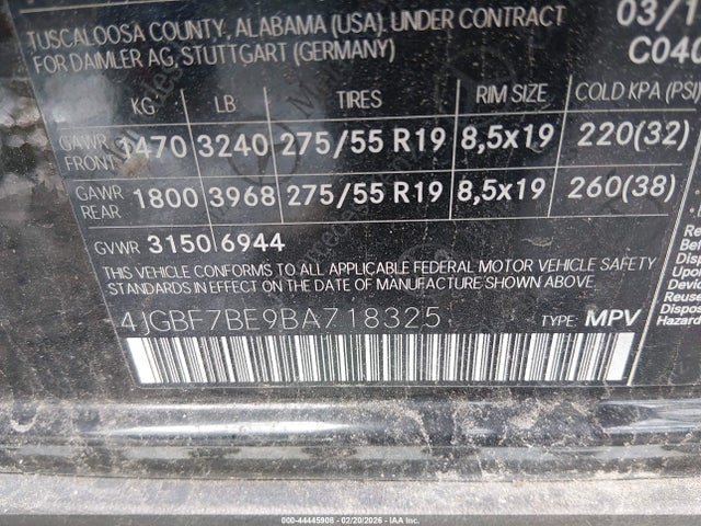Продаж на аукціоні авто 2011 Mercedes-benz Gl 450 4matic, vin: 4JGBF7BE9BA718325, номер лоту: 44445908