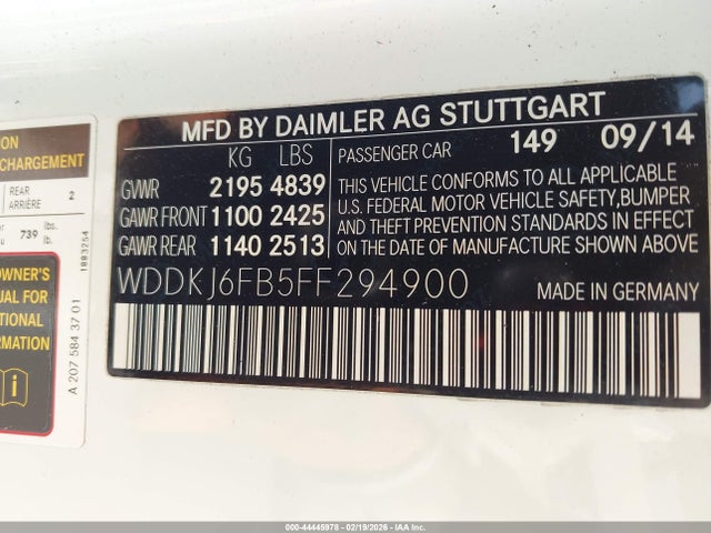 2015 MERCEDES-BENZ E 400 WDDKJ6FB5FF294900 Photo 8