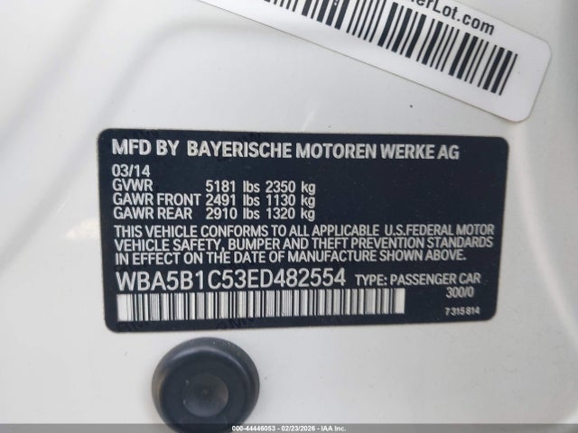 BMW 535i 2014 WBA5B1C53ED482554 Image 9
