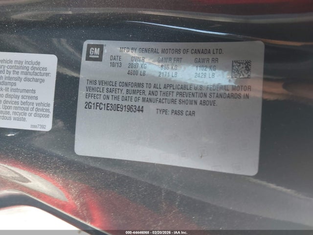 2014 CHEVROLET CAMARO 2G1FC1E30E9196344 Photo 8