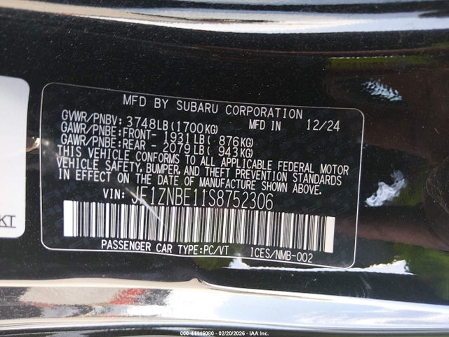JF1ZNBE11S8752306 Toyota Gr86 Premium