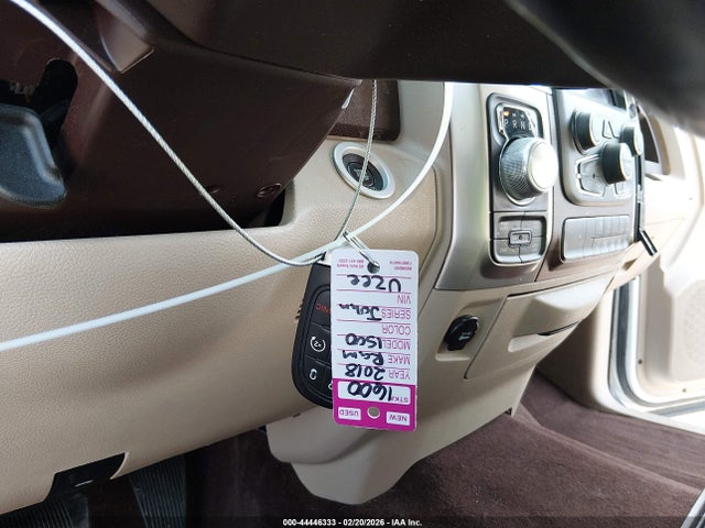 2018 Ram 1500 Laramie  4x4 6'4 Box მანქანა იყიდება აუქციონზე, vin: 1C6RR7VT5JS187791, აუქციონის ნომერი: 44446333