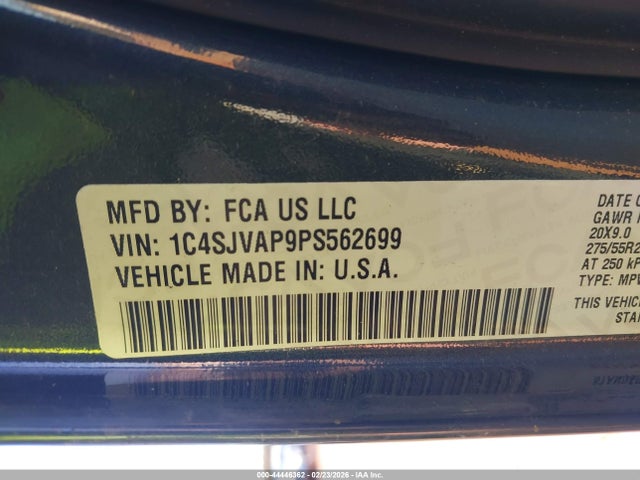2023 Jeep Wagoneer Series I 4x4 მანქანა იყიდება აუქციონზე, vin: 1C4SJVAP9PS562699, აუქციონის ნომერი: 44446362