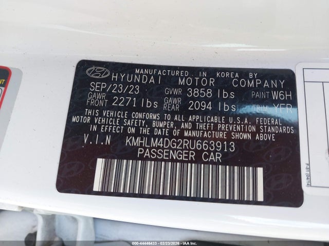 Hyundai ELANTRA SEL 2024 KMHLM4DG2RU663913 Image 9
