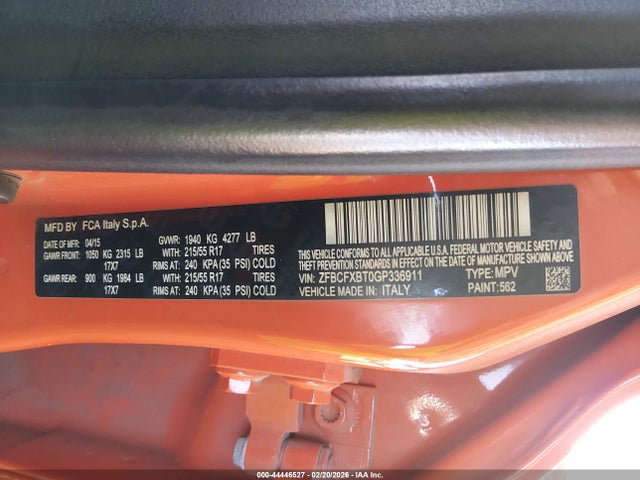 2016 FIAT 500X ZFBCFXBT0GP336911 Photo 8
