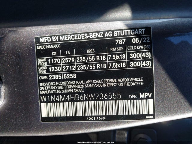2022 MERCEDES-BENZ GLB 250 W1N4M4HB6NW236555 Photo 8