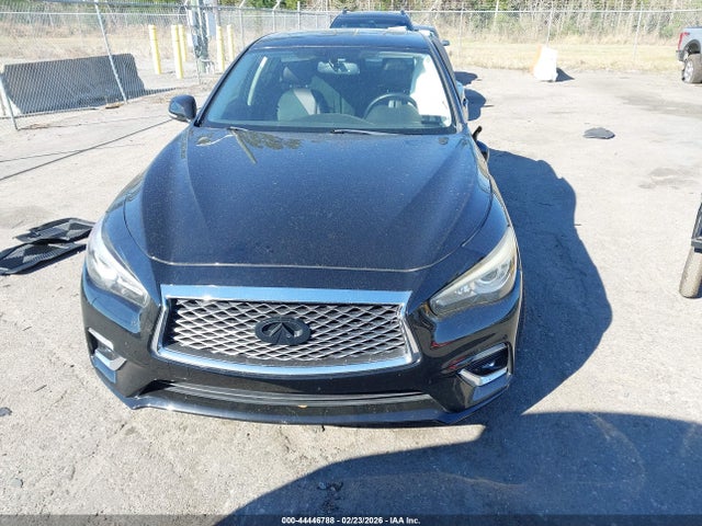2018 Infiniti Q50 3.0t Luxe მანქანა იყიდება აუქციონზე, vin: JN1EV7AP0JM357736, აუქციონის ნომერი: 44446788