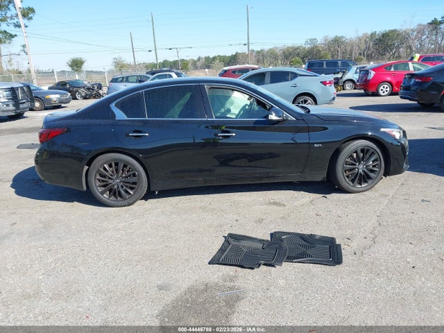 2018 Infiniti Q50 3.0t Luxe მანქანა იყიდება აუქციონზე, vin: JN1EV7AP0JM357736, აუქციონის ნომერი: 44446788