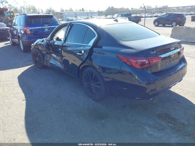 2018 Infiniti Q50 3.0t Luxe მანქანა იყიდება აუქციონზე, vin: JN1EV7AP0JM357736, აუქციონის ნომერი: 44446788