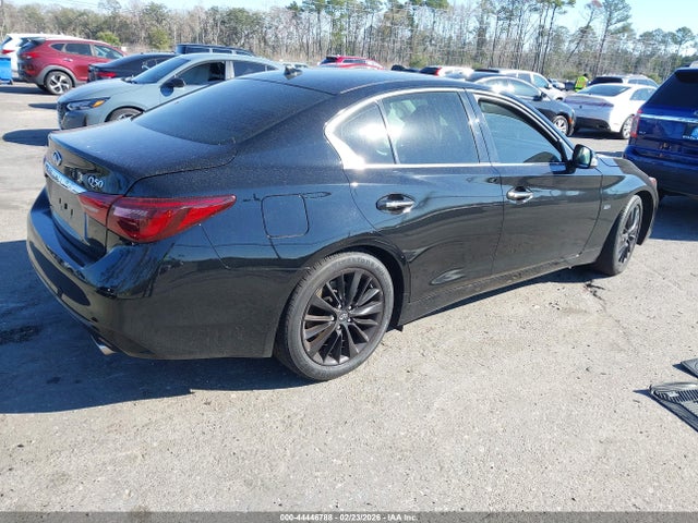 2018 Infiniti Q50 3.0t Luxe მანქანა იყიდება აუქციონზე, vin: JN1EV7AP0JM357736, აუქციონის ნომერი: 44446788