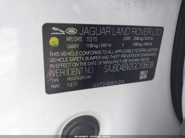 2016 JAGUAR XF SAJBD4BV2GCY06638 Photo 8